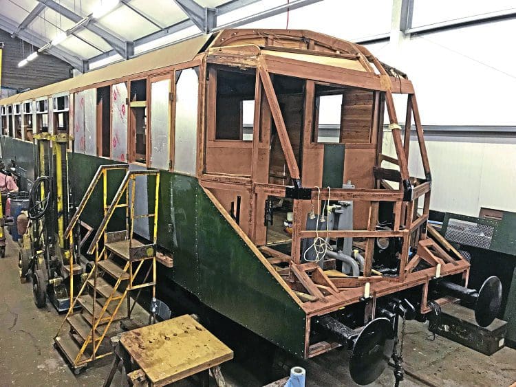 Volunteers Progress Gwr Railcar W20w Restoration At Tenterden 